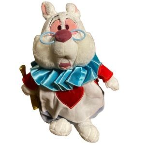 Disney Alice in Wonderland White Rabbit 16 inch Plush Stuffed